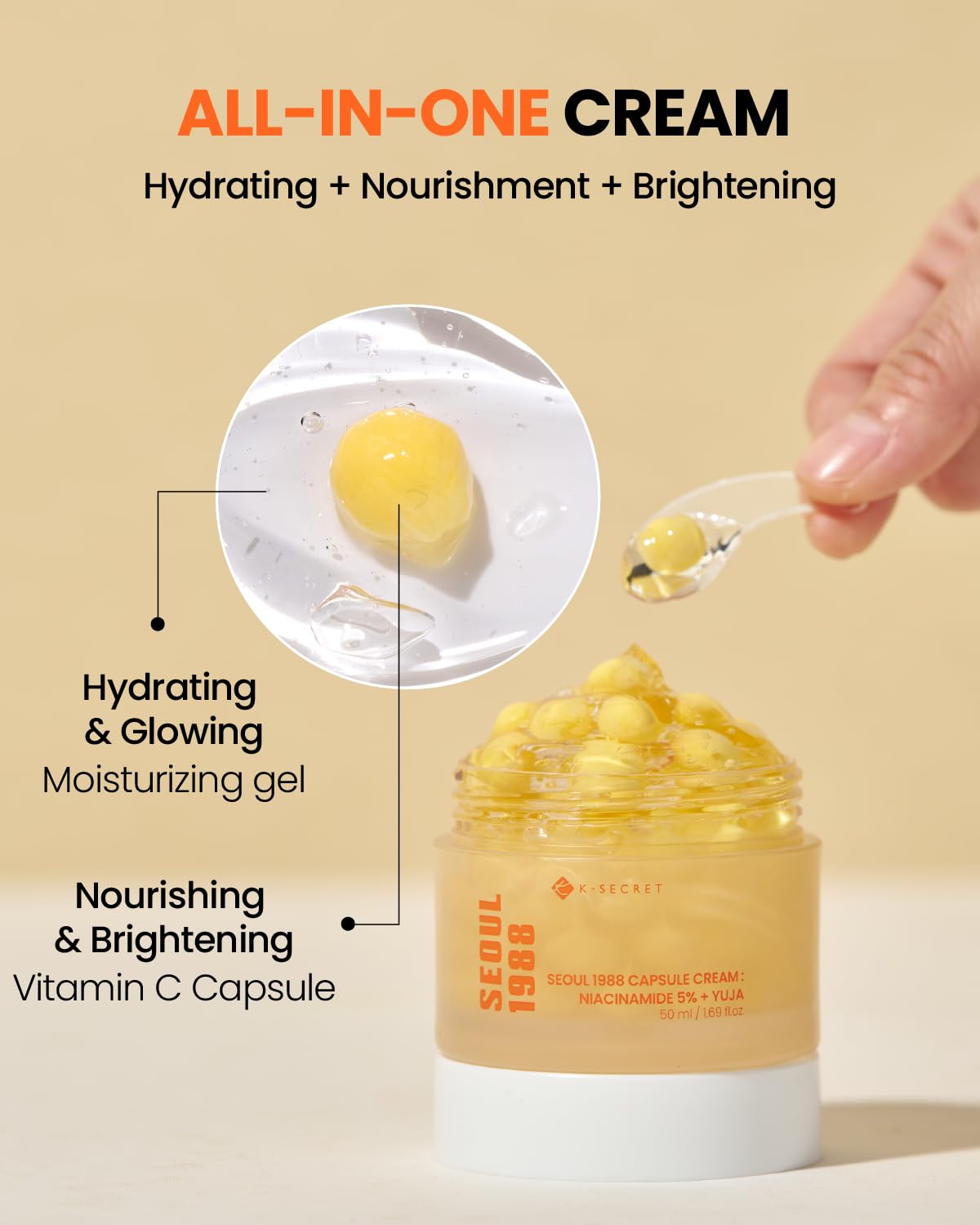 SEOUL 1988 Capsule Cream  Niacinamide 5% + Yuja [50ml]